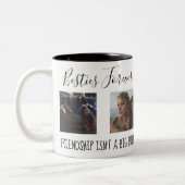 Modern | Besties | 4 Foto Tweekleurige Koffiemok (Links)