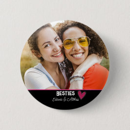 Modern Besties Best Friend Photo Ronde Button 5,7 Cm