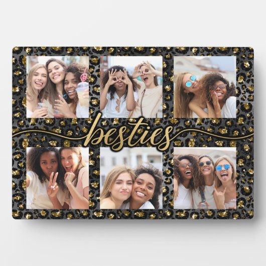 Modern Besties BFF Beste vrienden Foto cadeau Fotoplaat (voorkant)