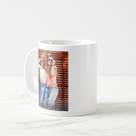 Modern Besties BFF Photo Script Coffee Mug  Koffiemok (Voorkant links)