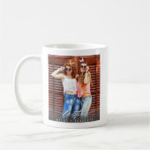 Modern Besties BFF Photo Script Coffee Mug  Koffiemok (Links)
