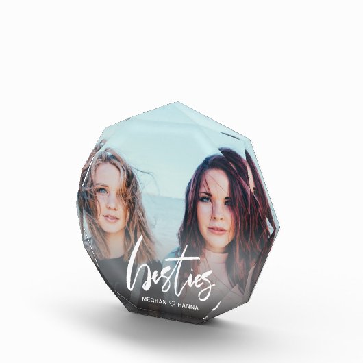 Modern Besties calligrafie overlay Fotoblokken (Rechts)