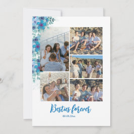 Modern Besties Forever Foto's Vakantie Kaart