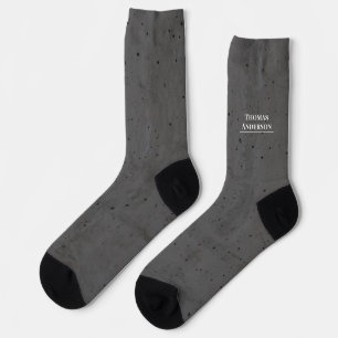 Modern Beton Wit en Donkergrijs Sokken