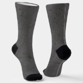 Modern Beton Wit en Donkergrijs Sokken (Gebogen)