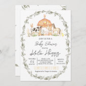 Modern betreffende de uitnodiging van het Boerderi (Voorkant / Achterkant)