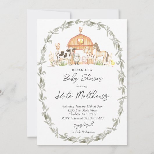 Modern betreffende de uitnodiging van het Boerderi (Voorkant)