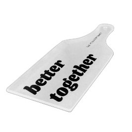 Modern Better Together Black White Charcuterie Snijplank