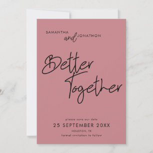 Modern Better Together Dusty Roos Save The Date