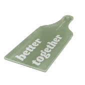 Modern Better Together Sage Green Charcuterie Snijplank (Hoek)