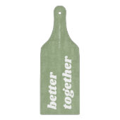 Modern Better Together Sage Green Charcuterie Snijplank (Voorkant)