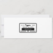 Modern Bewaar de datum Boarding Pass Ticket Foto Kaart (Achterkant)