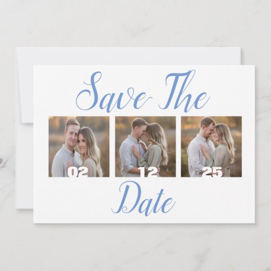  Modern Bewaar De Datum Met Foto'S Kaart (Voorkant)