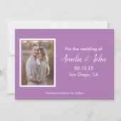 Modern Bewaar De Datum Met Foto'S Kaart (Achterkant)