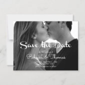 Modern, Bewaar de datum, Typografie, Op maat Magnetische Uitnodiging (Voorkant)