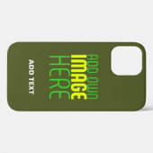 MODERN BEWERKBAAR ARMY GROEN AFBEELDING TEKST SJAB Case-Mate iPhone CASE (Achterkant (horizontaal))
