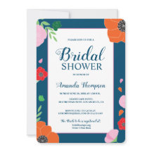 Modern bewerkbaar bloemig Vrijgezellenfeest