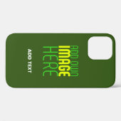 MODERN BEWERKBAAR BOS GROEN AFBEELDING TEKST SJABL Case-Mate iPhone CASE (Achterkant (horizontaal))