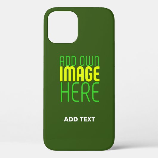 MODERN BEWERKBAAR BOS GROEN AFBEELDING TEKST SJABL Case-Mate iPhone CASE (Achterkant)