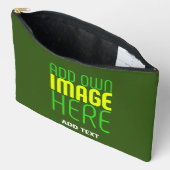 MODERN BEWERKBAAR BOS GROEN AFBEELDING TEKST SJABL ETUI (Open)