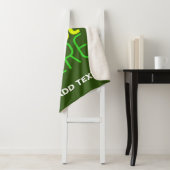 MODERN BEWERKBAAR BOS GROEN AFBEELDING TEKST SJABL SHERPA DEKEN (In situ)