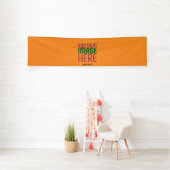 MODERN BEWERKBAAR DONKER ORANJE AFBEELDING TEKST S SPANDOEK (Insitu)