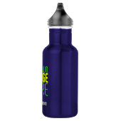 MODERN BEWERKBAAR EENVOUDIG BLAUW AFBEELDING TEKST WATERFLES  (Rechts)