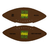 MODERN BEWERKBAAR EENVOUDIG BRUIN AFBEELDING TEKST AMERICAN FOOTBALL (Panelen)