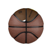 MODERN BEWERKBAAR EENVOUDIG BRUIN AFBEELDING TEKST BASKETBAL (Rechts)