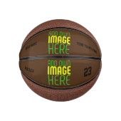 MODERN BEWERKBAAR EENVOUDIG BRUIN AFBEELDING TEKST BASKETBAL (Voorkant)