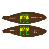 MODERN BEWERKBAAR EENVOUDIG BRUIN AFBEELDING TEKST BASKETBAL (Panelen)