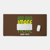 MODERN BEWERKBAAR EENVOUDIG BRUIN AFBEELDING TEKST BUREAUMAT (Keyboard & Muis)