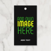 MODERN BEWERKBAAR EENVOUDIG BRUIN AFBEELDING TEKST CADEAULABELS (Achterkant)