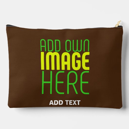 MODERN BEWERKBAAR EENVOUDIG BRUIN AFBEELDING TEKST ETUI (Achterkant)