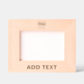 MODERN BEWERKBAAR EENVOUDIG BRUIN AFBEELDING TEKST GEGRAVEERDE LIJSTJES (Voorkant)