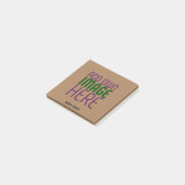 MODERN BEWERKBAAR EENVOUDIG BRUIN AFBEELDING TEKST POST-IT® NOTES (Schuin)