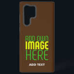 MODERN BEWERKBAAR EENVOUDIG BRUIN AFBEELDING TEKST SAMSUNG GALAXY HOESJE<br><div class="desc">DIT IS EEN ONTWERPAANPASSING VOOR KLANTEN. U KUNT LOGO,  FOTO,  TEKST EN KLEUREN WIJZIGEN,  VERGROTEN OF VERKLEINEN OP DE MANIER DIE U WILT. DANK U.</div>