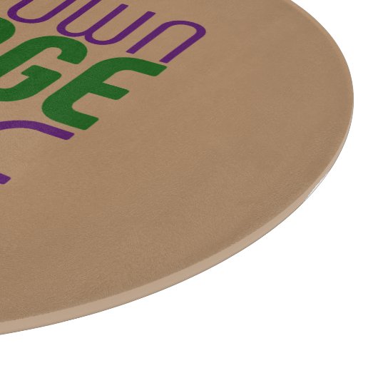 MODERN BEWERKBAAR EENVOUDIG BRUIN AFBEELDING TEKST SNIJPLANK (Hoek)