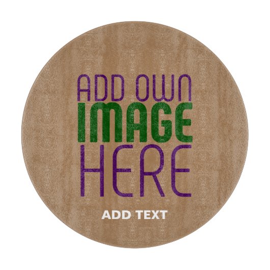 MODERN BEWERKBAAR EENVOUDIG BRUIN AFBEELDING TEKST SNIJPLANK (Voorkant)