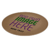 MODERN BEWERKBAAR EENVOUDIG BRUIN AFBEELDING TEKST SNIJPLANK (Hoek)