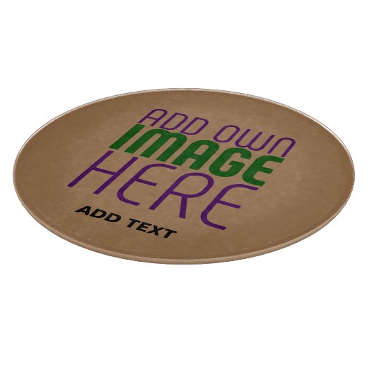 MODERN BEWERKBAAR EENVOUDIG BRUIN AFBEELDING TEKST SNIJPLANK (Hoek)