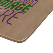 MODERN BEWERKBAAR EENVOUDIG BRUIN AFBEELDING TEKST SNIJPLANK (Hoek)