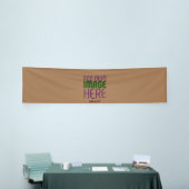 MODERN BEWERKBAAR EENVOUDIG BRUIN AFBEELDING TEKST SPANDOEK (Beurs)