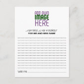 MODERN BEWERKBAAR EENVOUDIG WIT AFBEELDING TEKST S ADVIESKAART (Voorkant)