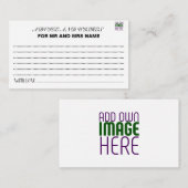 MODERN BEWERKBAAR EENVOUDIG WIT AFBEELDING TEKST S ADVIESKAART (Voorkant / Achterkant)