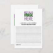 MODERN BEWERKBAAR EENVOUDIG WIT AFBEELDING TEKST S ADVIESKAART (Voorkant / Achterkant)