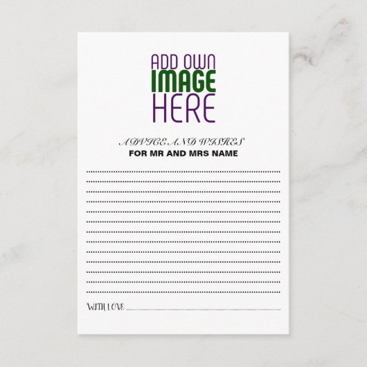 MODERN BEWERKBAAR EENVOUDIG WIT AFBEELDING TEKST S ADVIESKAART (Voorkant)