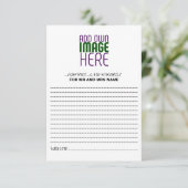 MODERN BEWERKBAAR EENVOUDIG WIT AFBEELDING TEKST S ADVIESKAART (Staand voorkant)