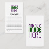 MODERN BEWERKBAAR EENVOUDIG WIT AFBEELDING TEKST S ADVIESKAART (Voorkant / Achterkant)