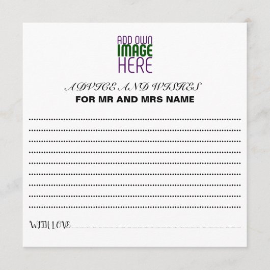 MODERN BEWERKBAAR EENVOUDIG WIT AFBEELDING TEKST S ADVIESKAART (Voorkant)